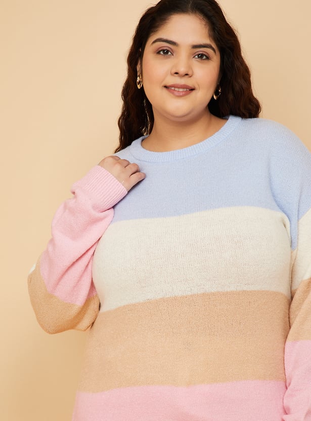 Women Colourblock Sweater