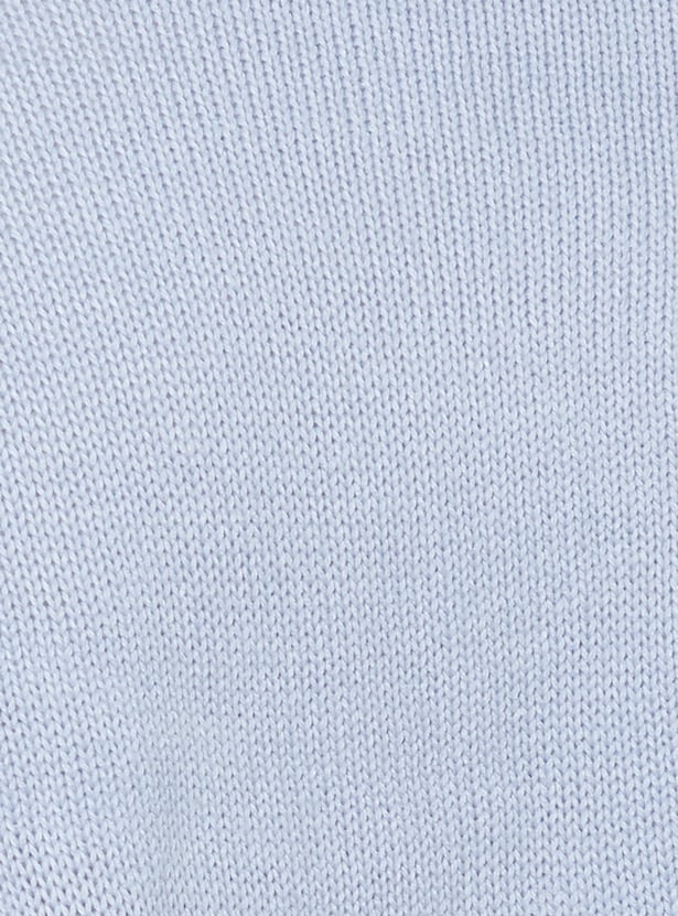 Women Jacquard Pearl Embellished Cardigan