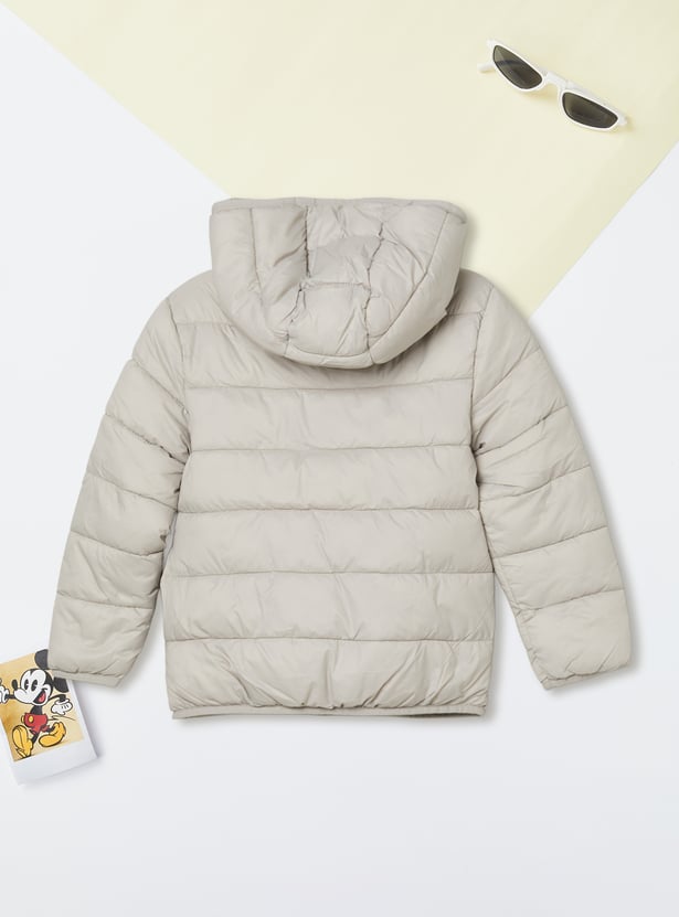 Boys Quilted Hooded Puffer Jacket