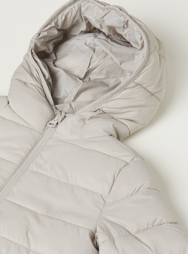 Boys Quilted Hooded Puffer Jacket