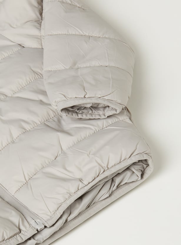 Boys Quilted Hooded Puffer Jacket