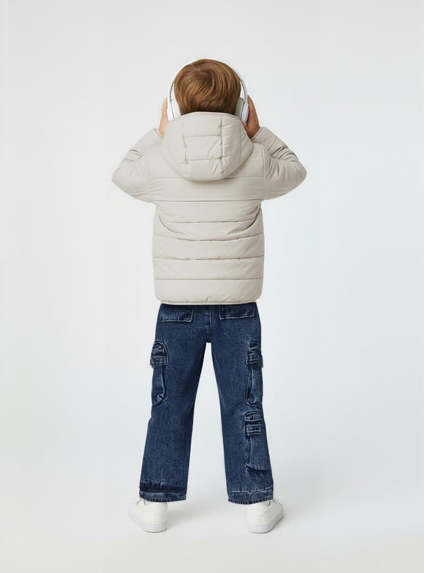 Boys Quilted Hooded Puffer Jacket