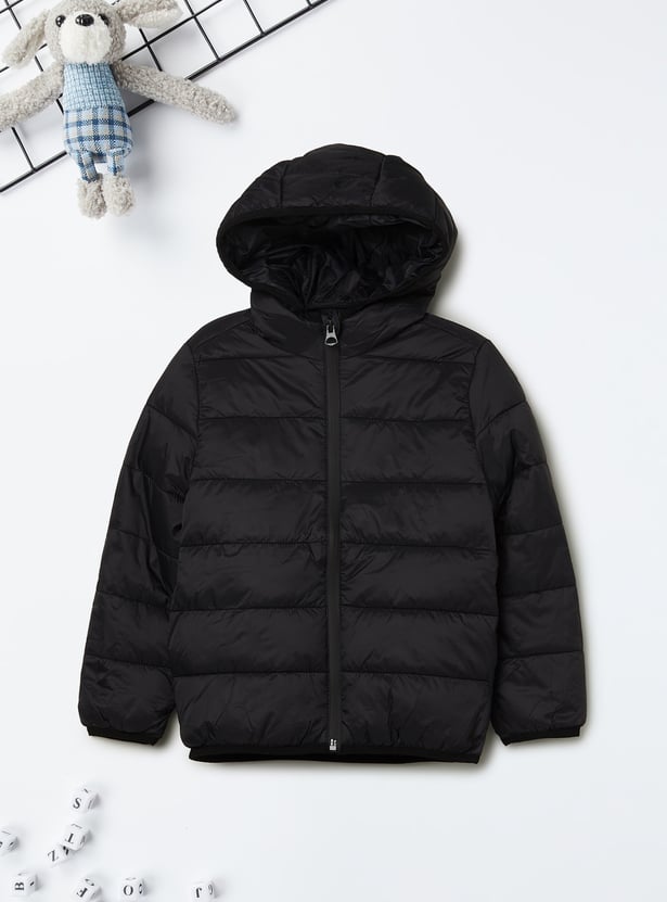 Boys Quilted Hooded Puffer Jacket