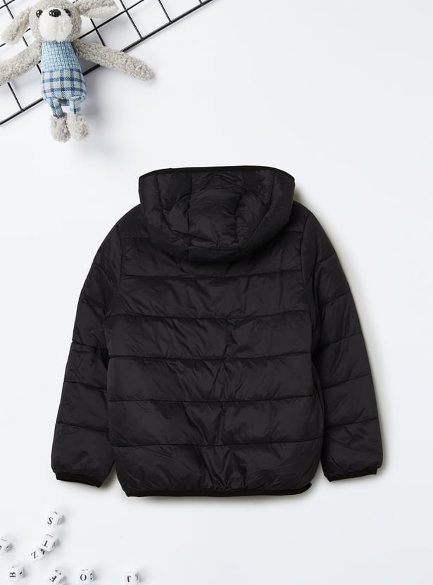 Boys Quilted Hooded Puffer Jacket