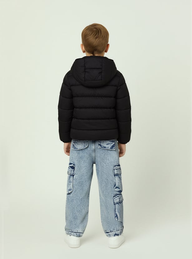Boys Quilted Hooded Puffer Jacket