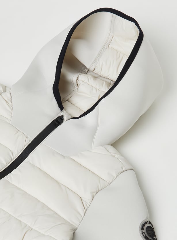 Boys Quilted Hooded Jacket
