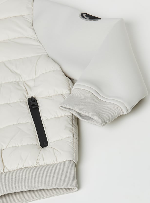 Boys Quilted Hooded Jacket