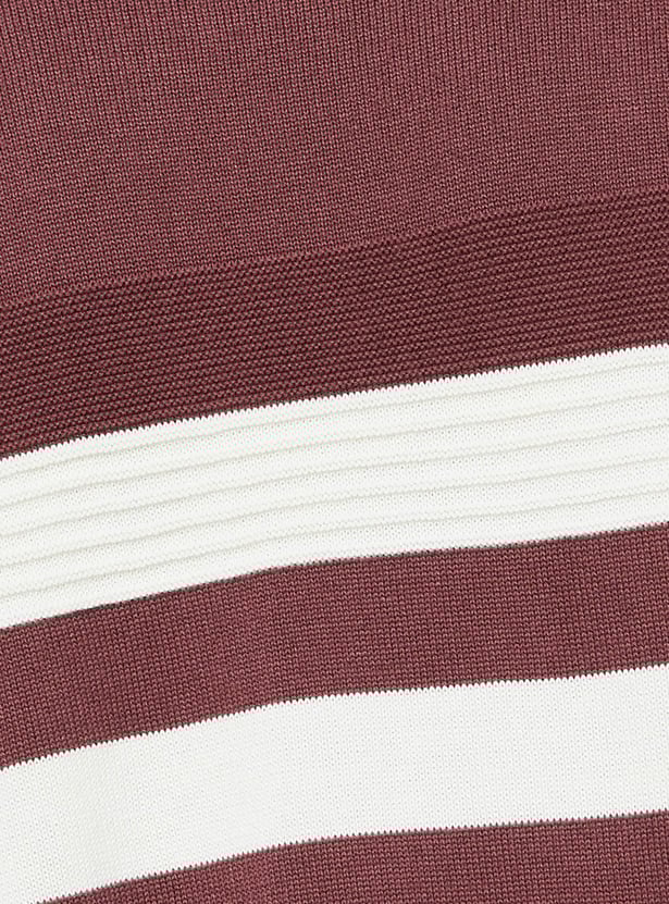 URB_N Men Knit Striped Sweater