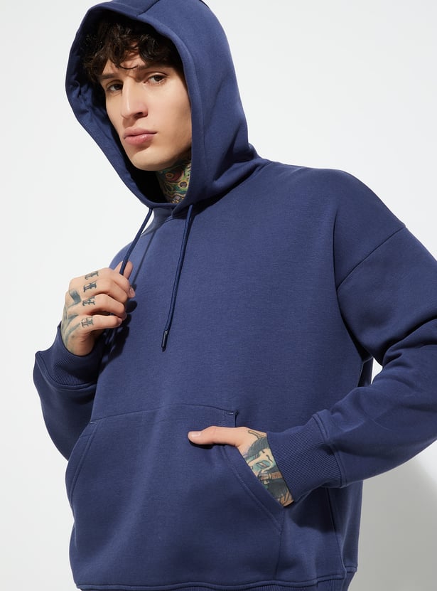 Buy URB_N Men Knit Hooded Oversized Sweatshirt Online at just Rs