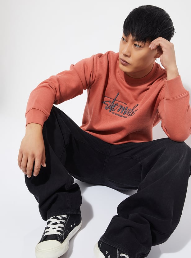 URB_N Men Embroidered Sweatshirt