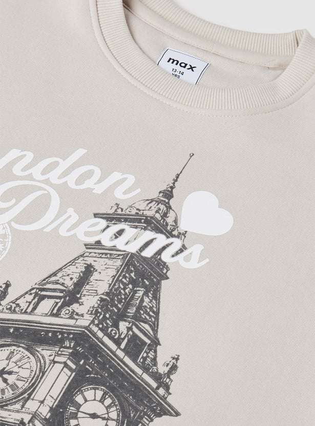 Girls Printed Sweatshirt