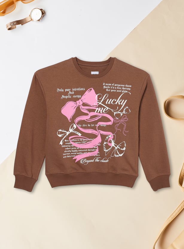 Girls Printed Sweatshirt
