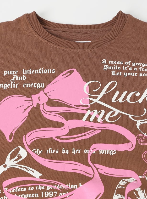 Girls Printed Sweatshirt