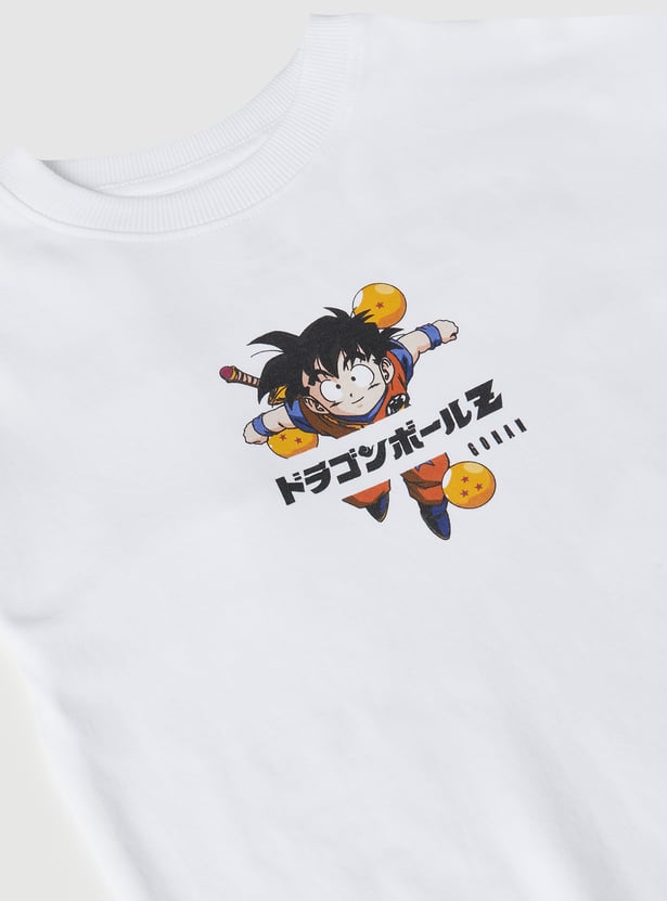 Boys Dragon Ball-Z Print Oversized T-shirt