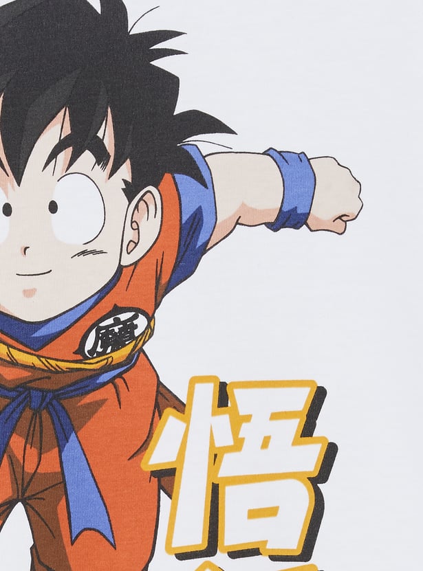 Boys Dragon Ball-Z Print Oversized T-shirt