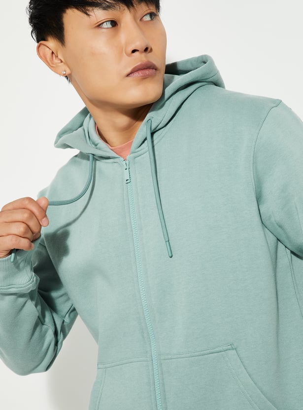 URB_N Men Solid Hooded Sweatshirt