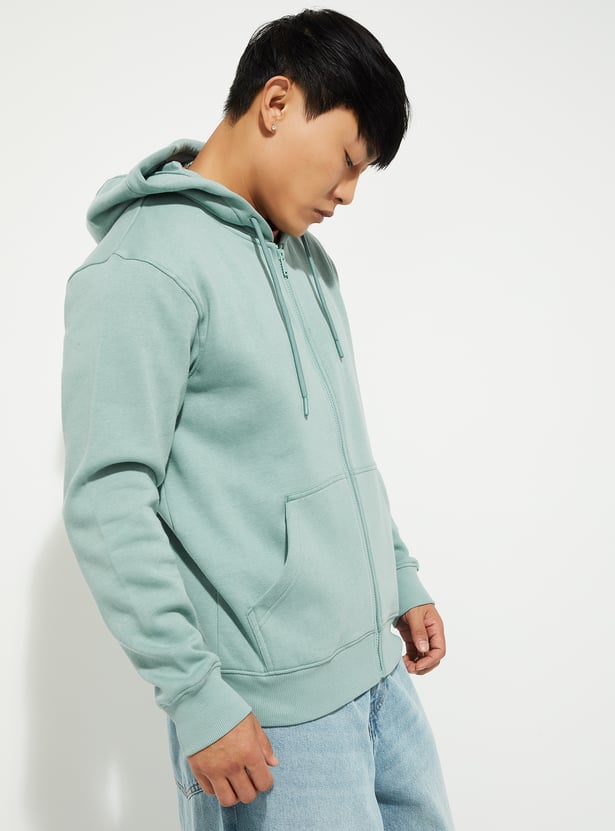 URB_N Men Solid Hooded Sweatshirt