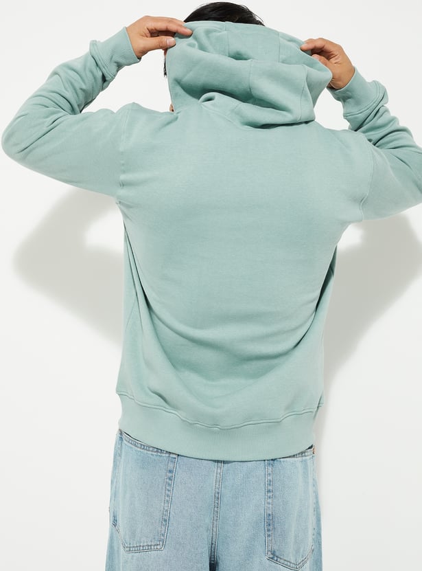 URB_N Men Solid Hooded Sweatshirt