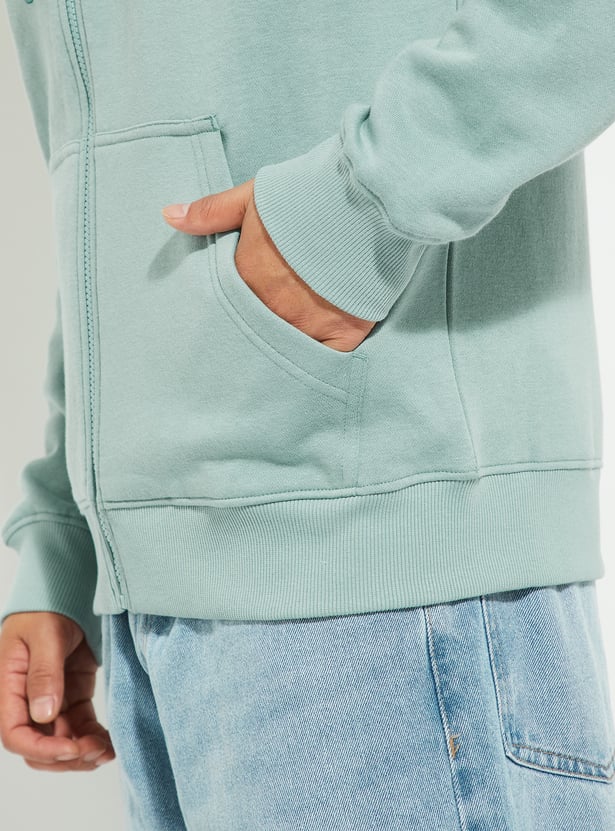 URB_N Men Solid Hooded Sweatshirt