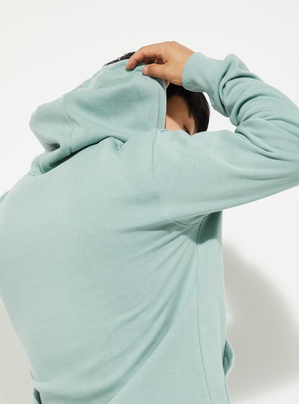 URB_N Men Solid Hooded Sweatshirt