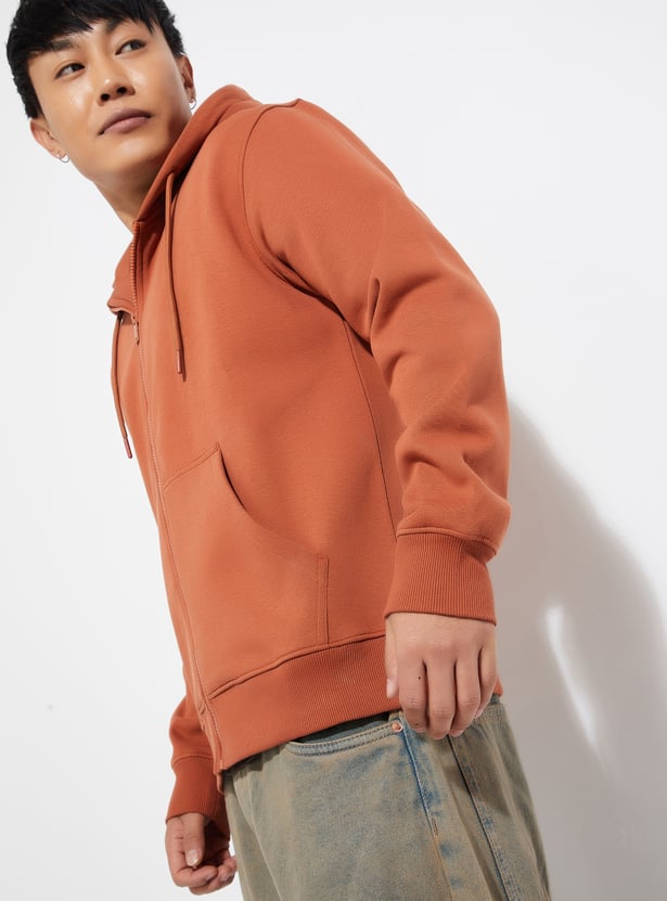 URB_N Men Solid Hooded Sweatshirt