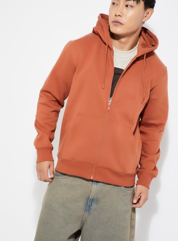 URB_N Men Solid Hooded Sweatshirt