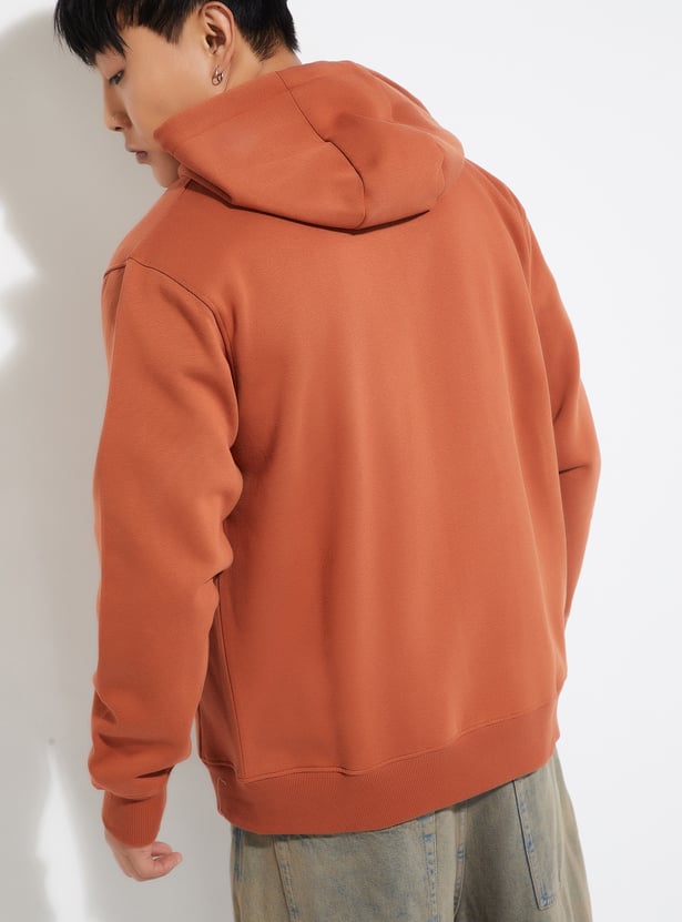 URB_N Men Solid Hooded Sweatshirt