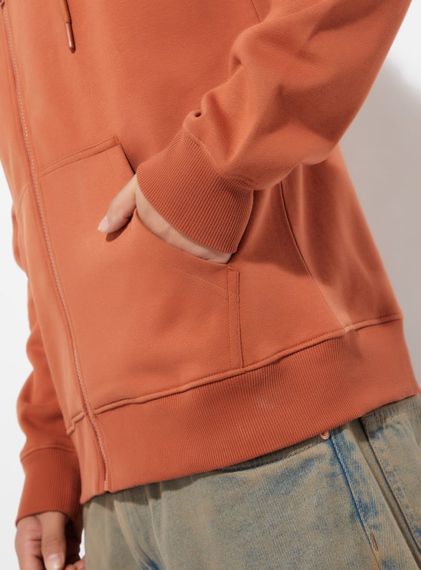 URB_N Men Solid Hooded Sweatshirt