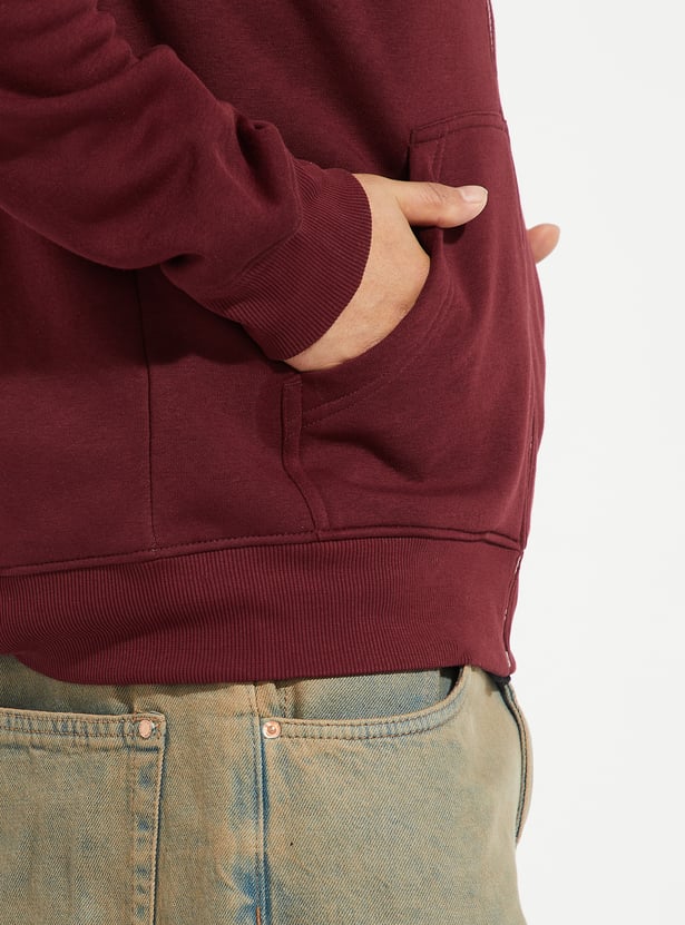 URB_N Men Solid Hooded Sweatshirt