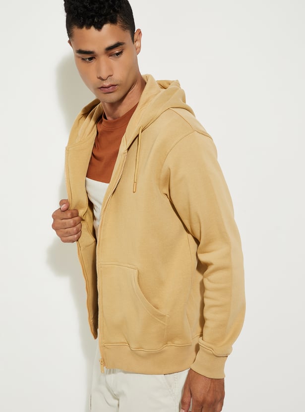 URB_N Men Solid Hooded Sweatshirt