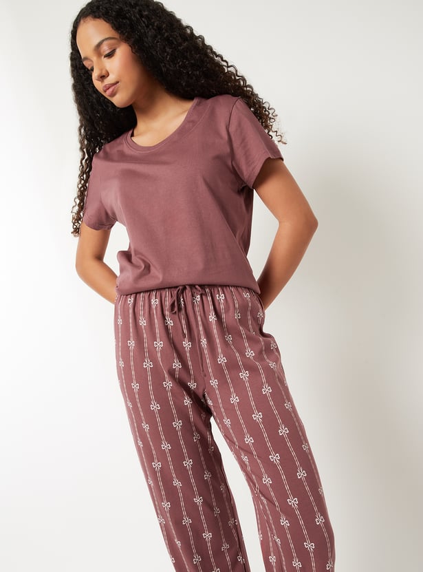 Women Printed PJ Set