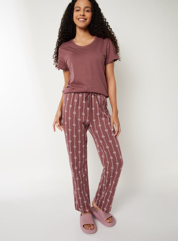 Women Printed PJ Set