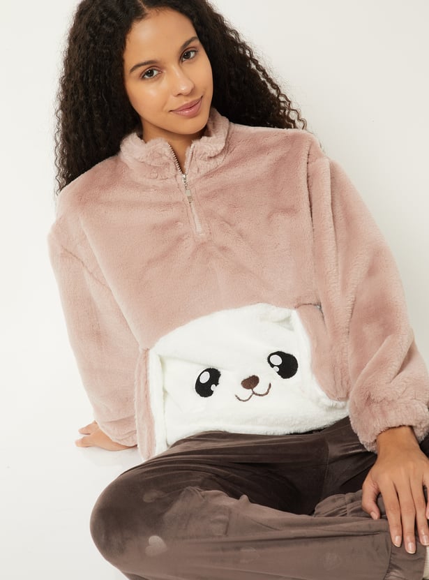Women Applique Sweatshirt