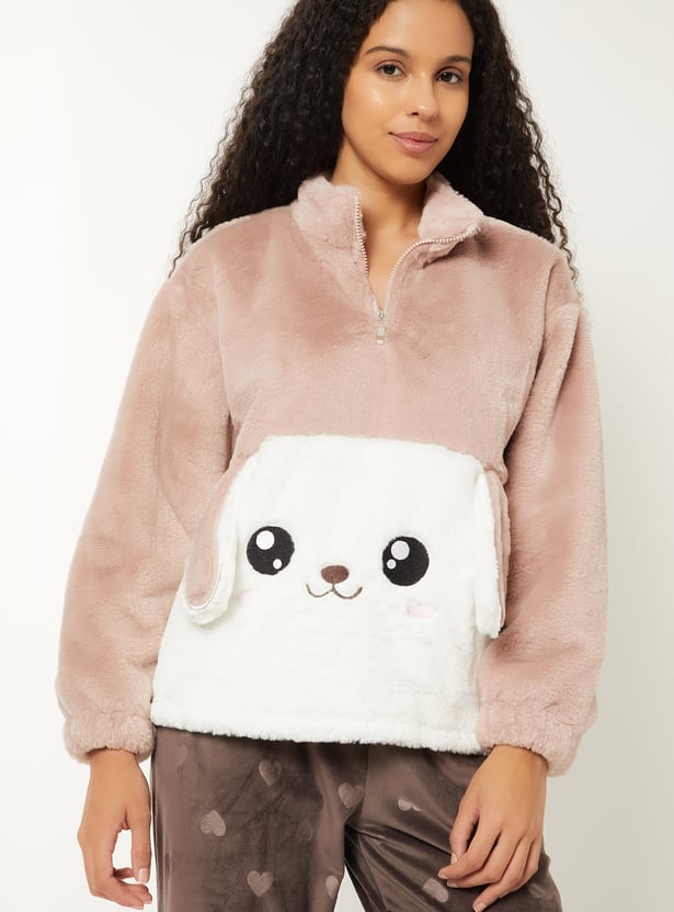 Women Applique Sweatshirt