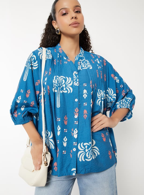 Women Printed Pleated Tunic