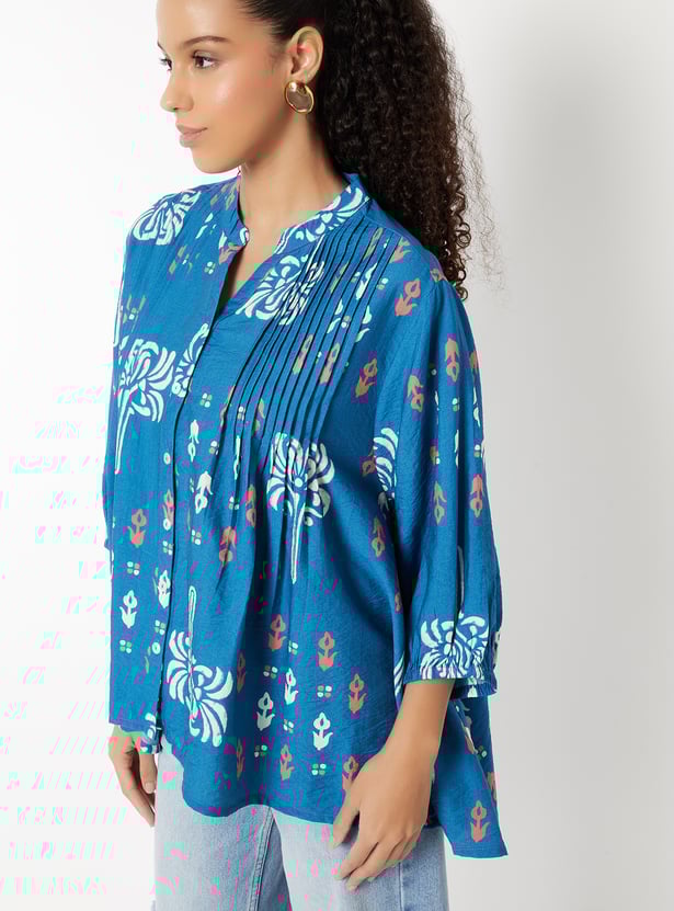 Women Printed Pleated Tunic