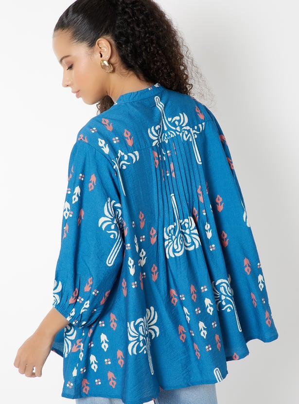 Women Printed Pleated Tunic