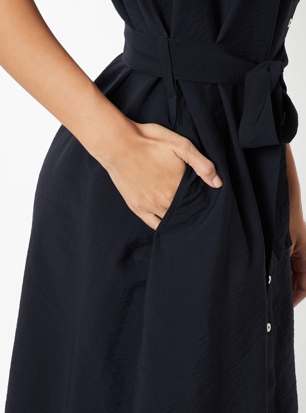 Women Solid A-line Dress