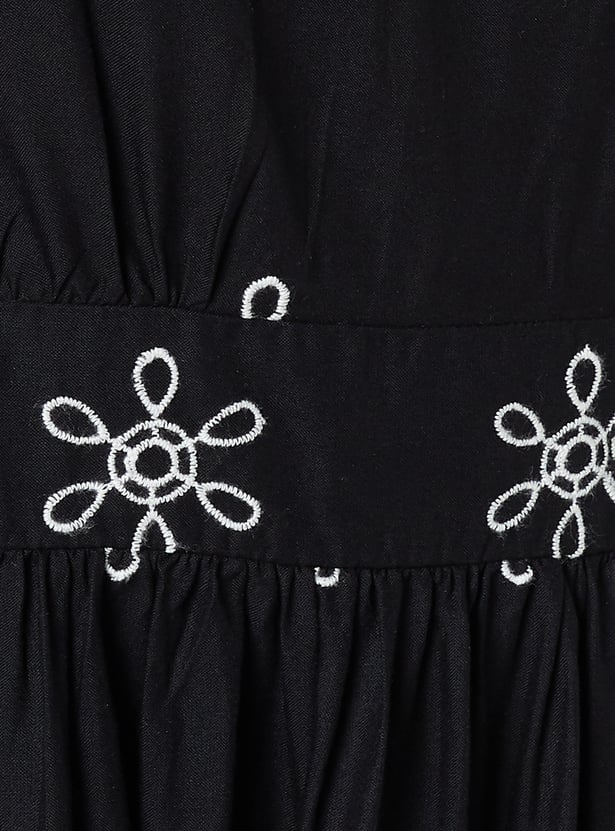 Women Embroidered Midi Dress