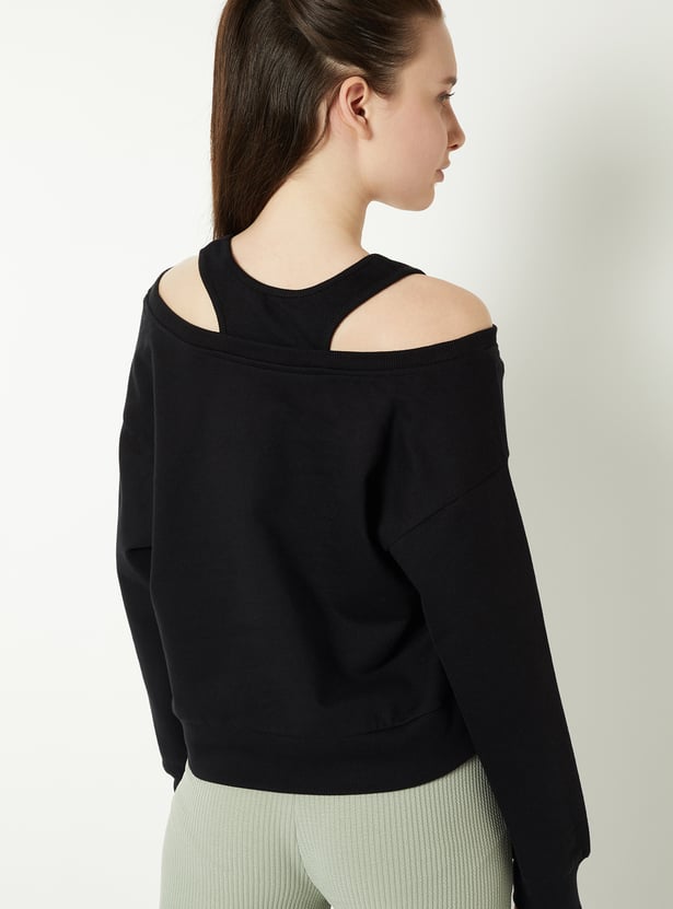 Volume Sweat Looseポロトップス THROW by SLY | 【1BUY5％OFF CAMPAIGN】【THROW】OVER SW POLO