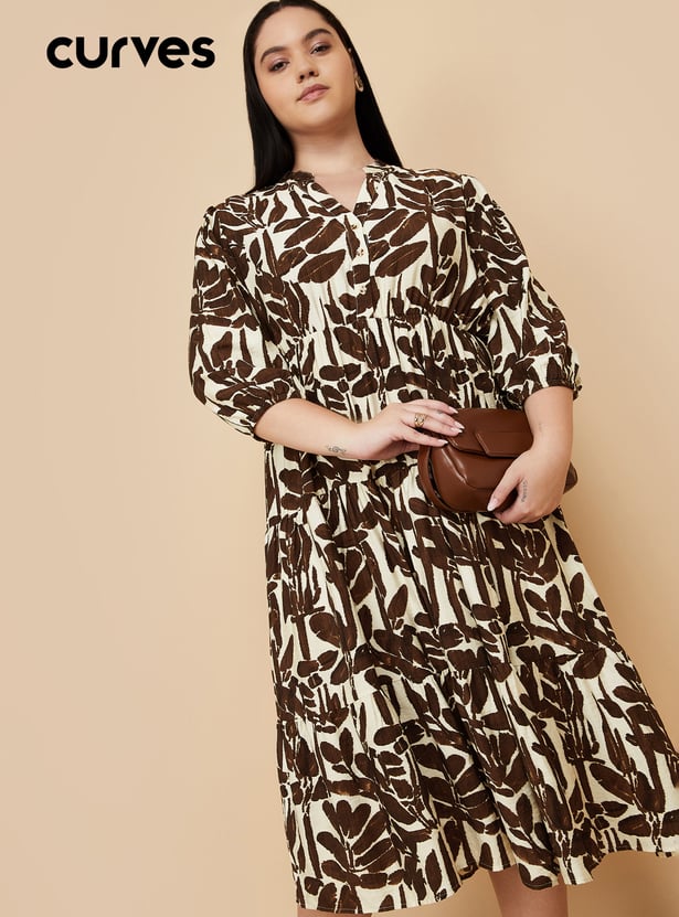 Women Printed Tiered Dress