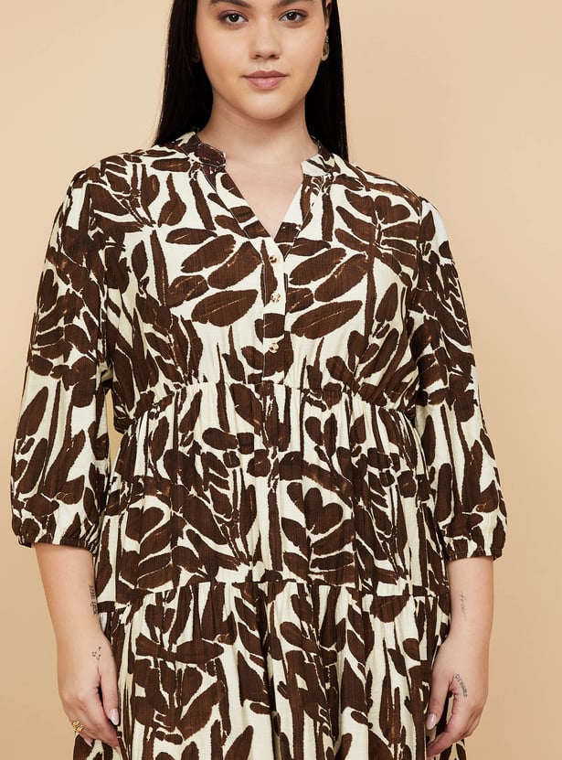 Women Printed Tiered Dress