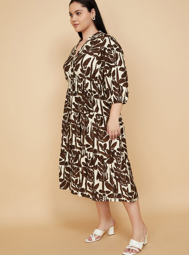 Women Printed Tiered Dress