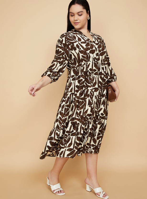 Women Printed Tiered Dress