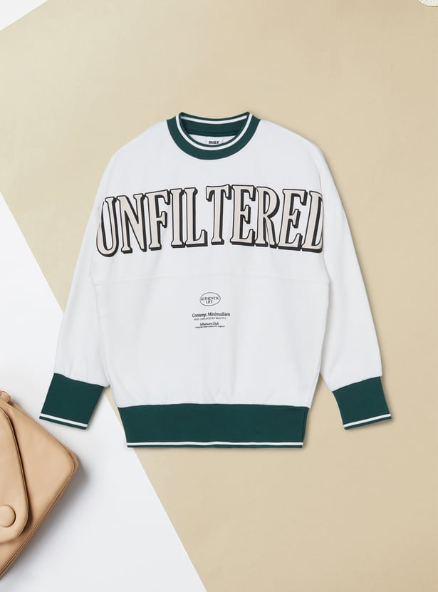 Girls Printed Sweatshirt