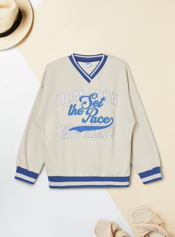 Girls Printed Sweatshirt
