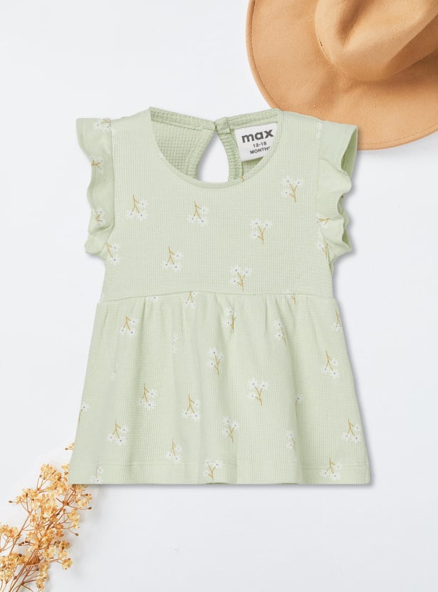 Girls Printed Shorts Set