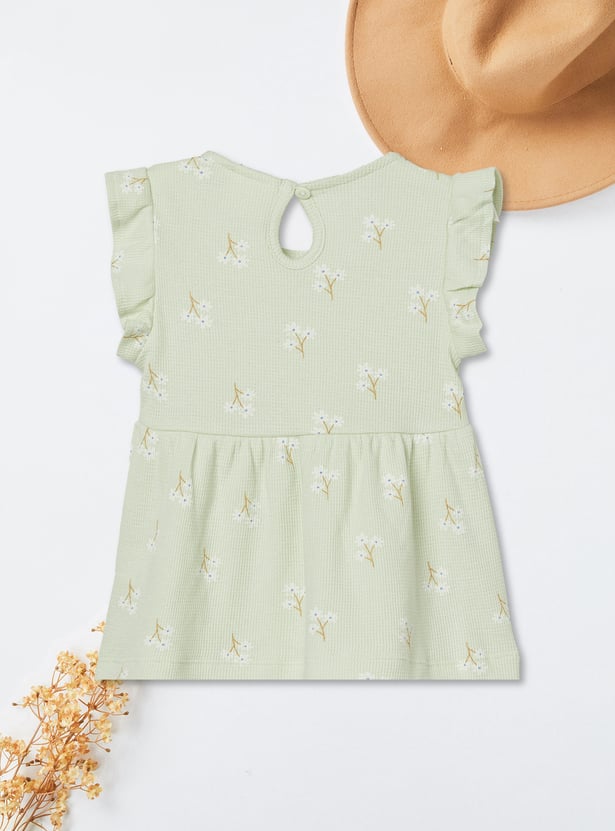 Girls Printed Shorts Set