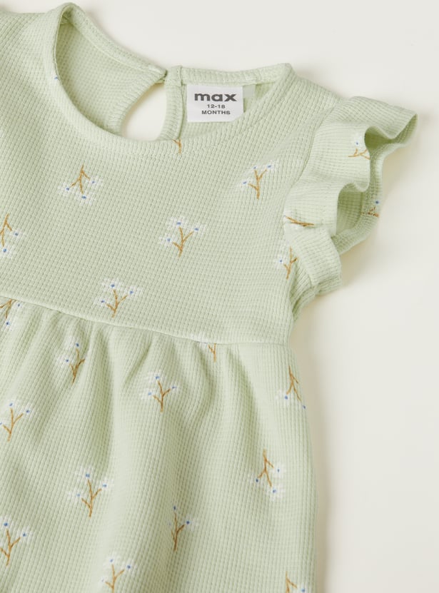 Girls Printed Shorts Set