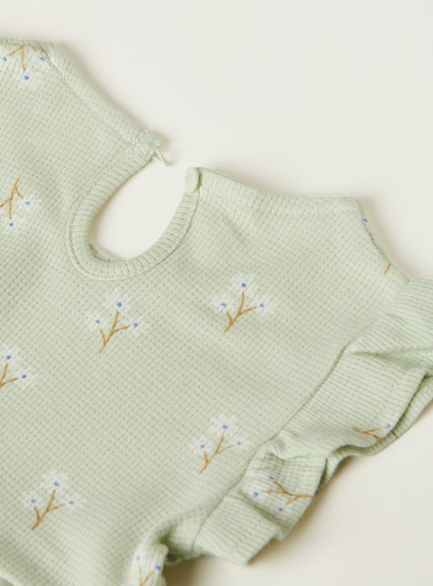 Girls Printed Shorts Set